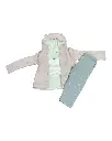 All-In-One Cozy Hoodie Set Pink (6 Months to 9 Months)